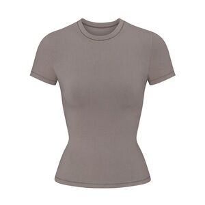 SKIMS cotton jersey tshirt - smoke